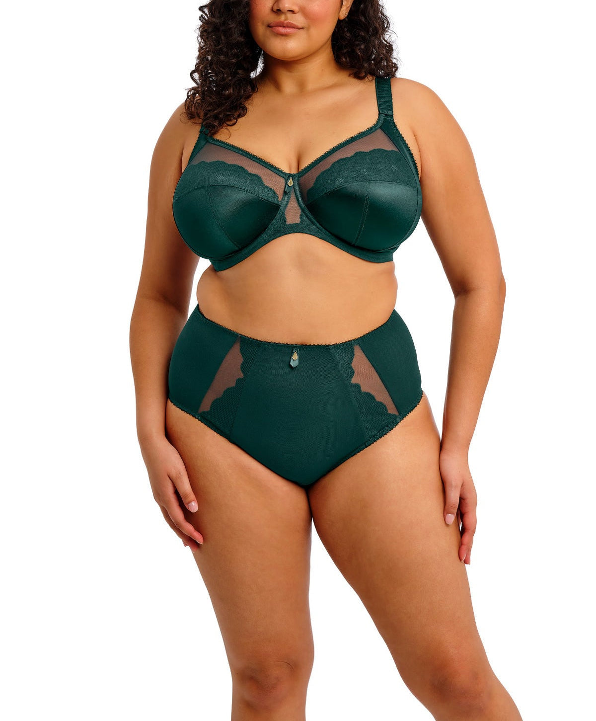 Elomi Cate Allure Underwire Bra - Deep Emerald - Fashion