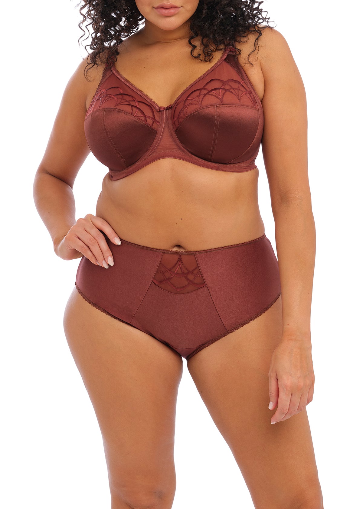 Elomi Cate Full Cup Banded Bra - Dark Copper - Fashion