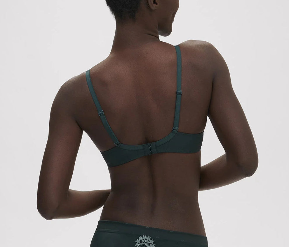 Simone Pérèle Wish Triangle Plunge Bra - Kolasi Green - Fashion