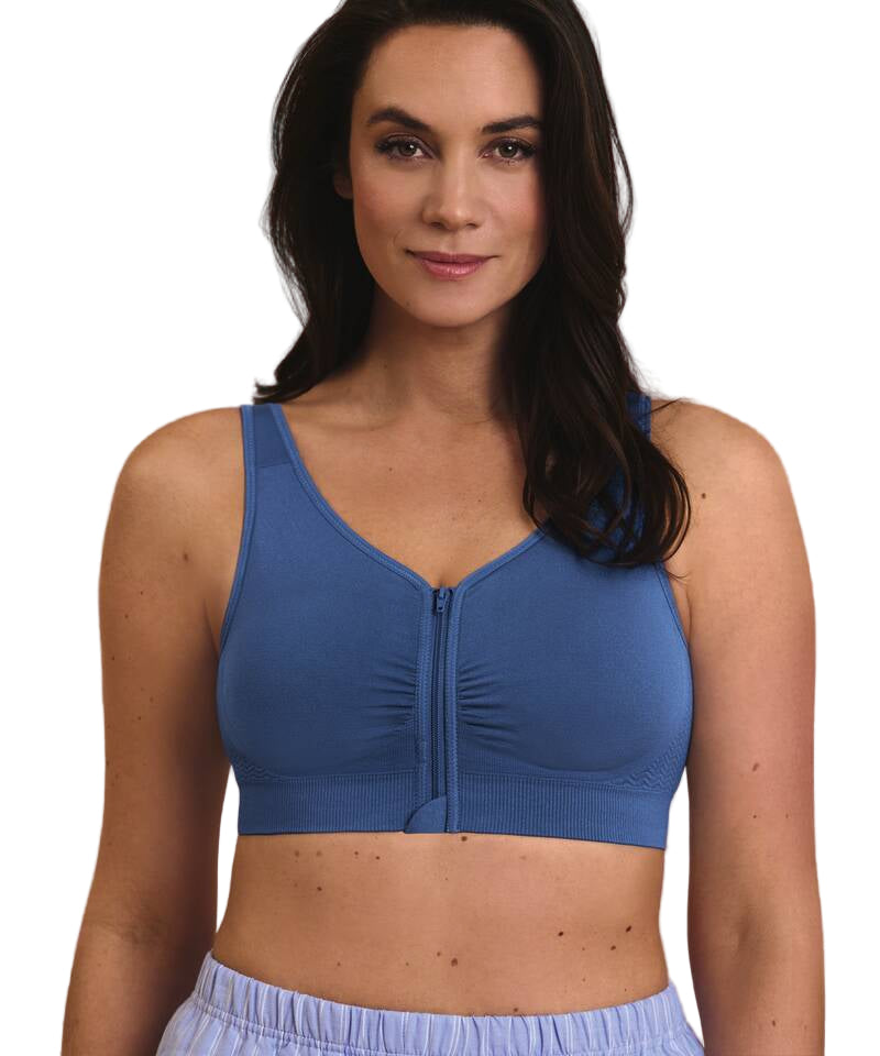 Anita Lynn Wireless Front-Zip Bra - Fashion Colors