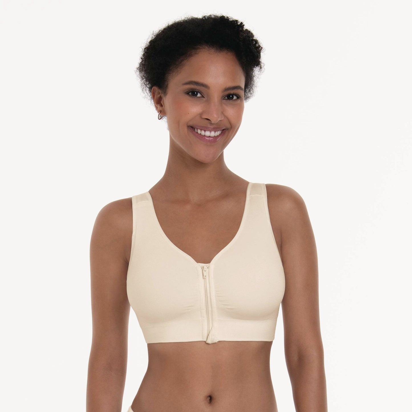 Anita Lynn Wireless Front-Zip Bra