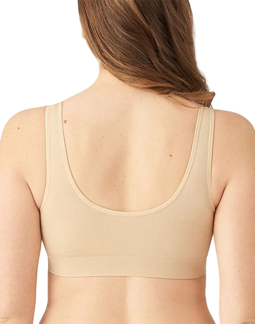 back of wire free nude bra