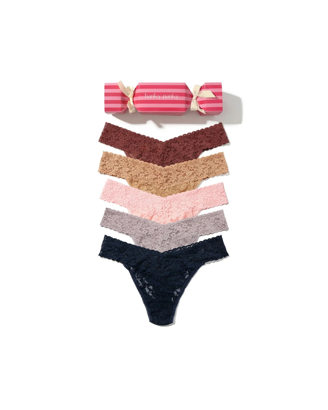 Hanky Panky Holiday Cracker 5 Pack Low Rise Thong
