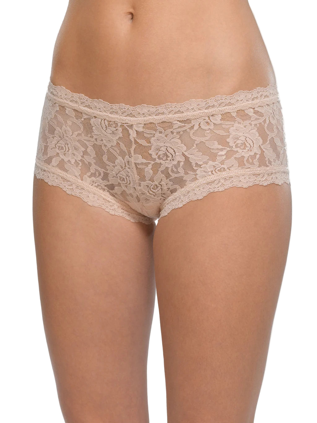 Lace underwear on a white background