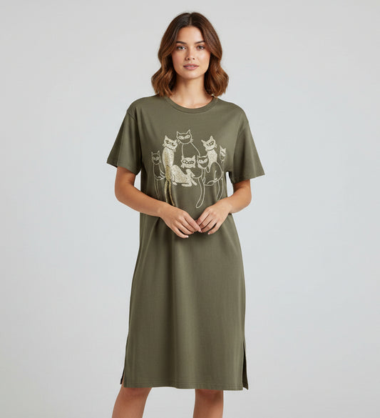 Model Bling Cotton Night Shirts