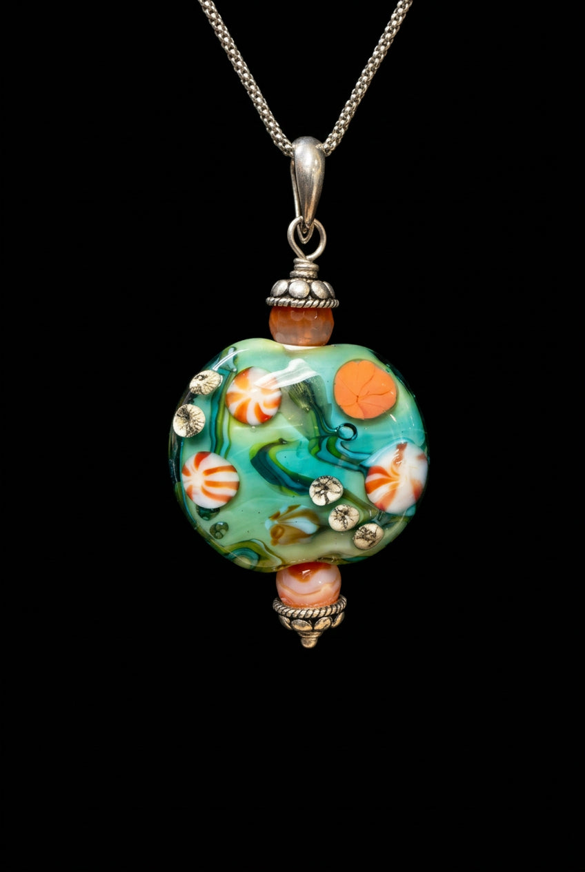 Handcrafted Underwater Lampwork Necklace