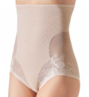 Janira Secrets Lace High Waist Brief in Dune