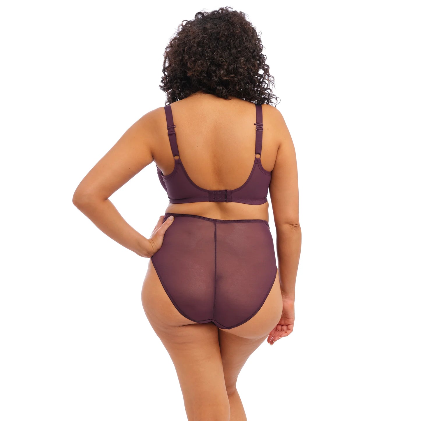 Elomi Matilda Underwire Plunge Bra - Wine Diamond - SALE