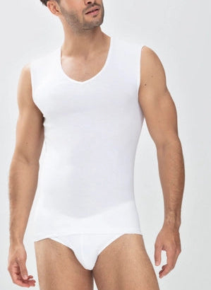 Mey Men's Casual Cotton Sleeveless Shirt