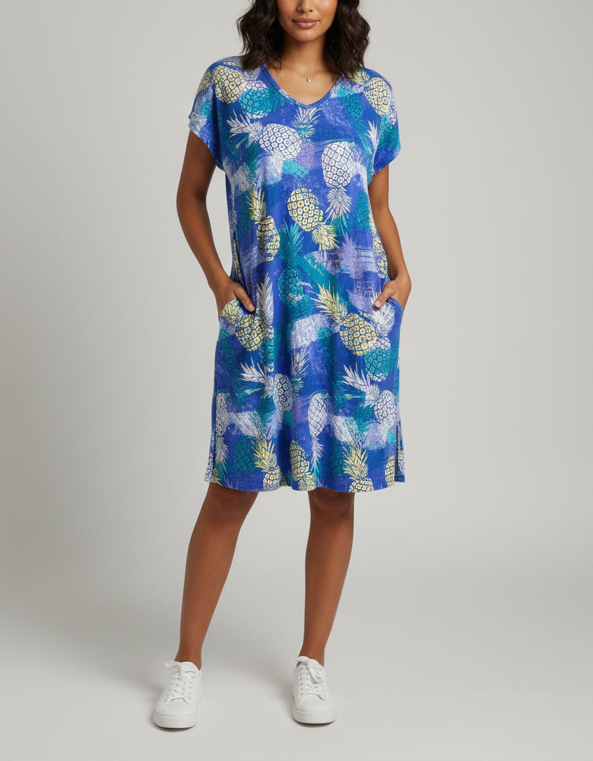 NikPaul Cool Girl Tank Sleepshirt with Pockets