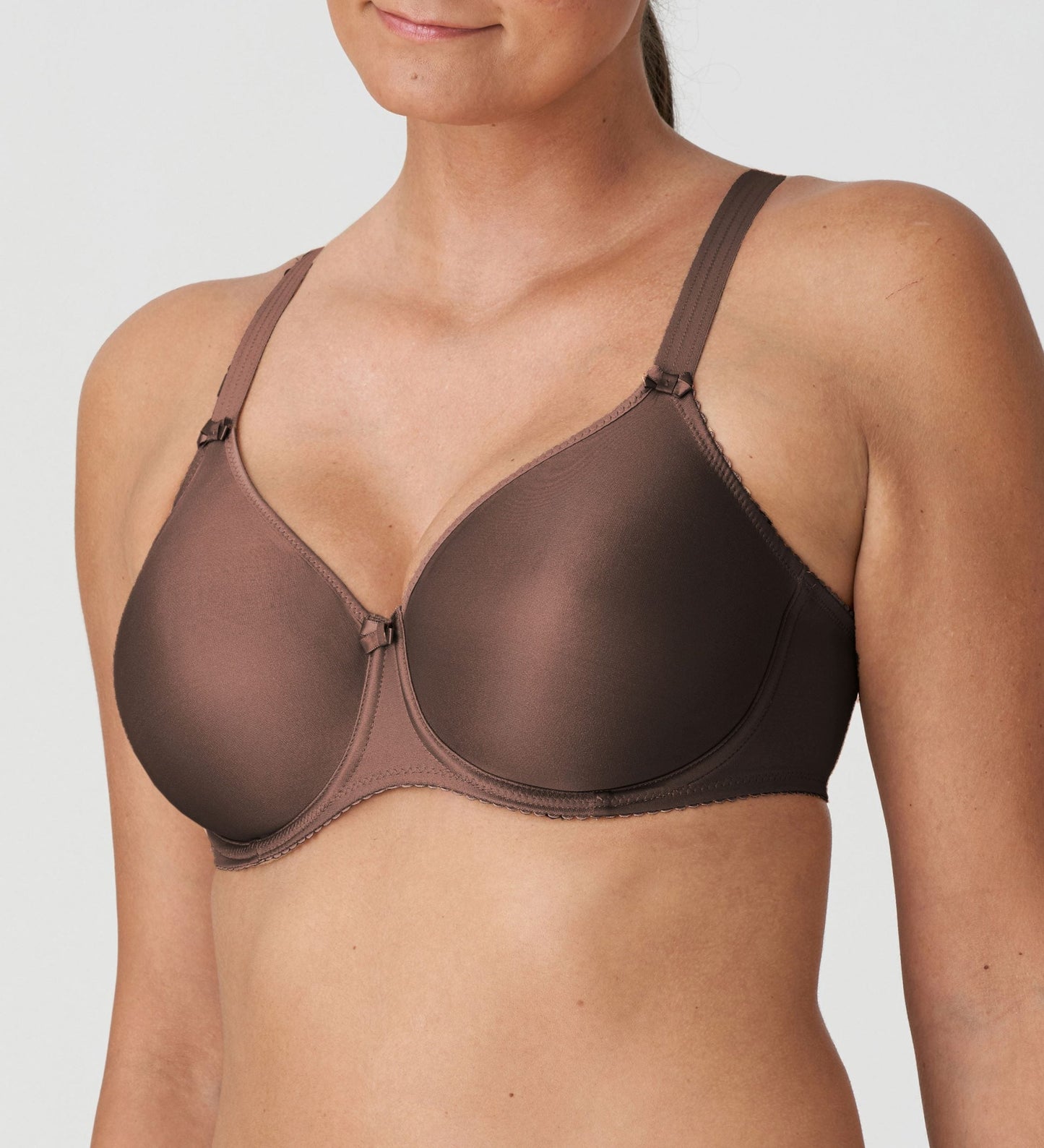 Prima Donna Satin Seamless Wire Bra - Ebony - Fashion