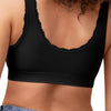 Amoena Kitty Seamless Pocketed Bralette- Black Lacey, wireless