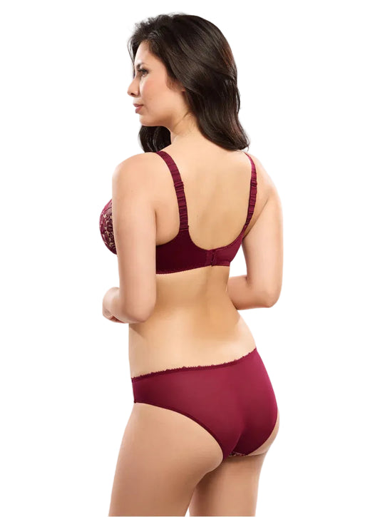 Empreinte Agathe Full Culotte Brief - Amarante - Fashion