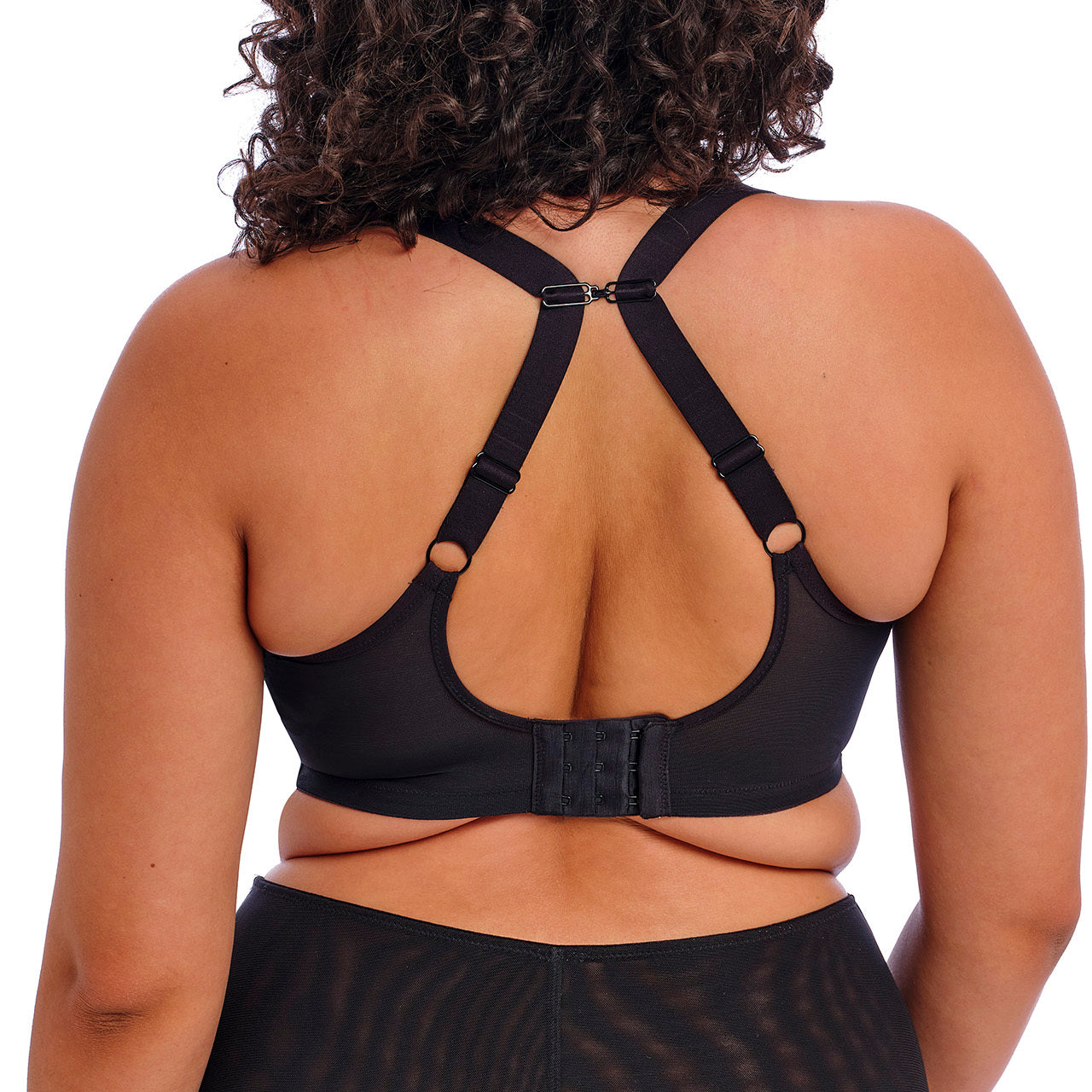 Black Dot Elomi Matilda Underwire Plunge Bra