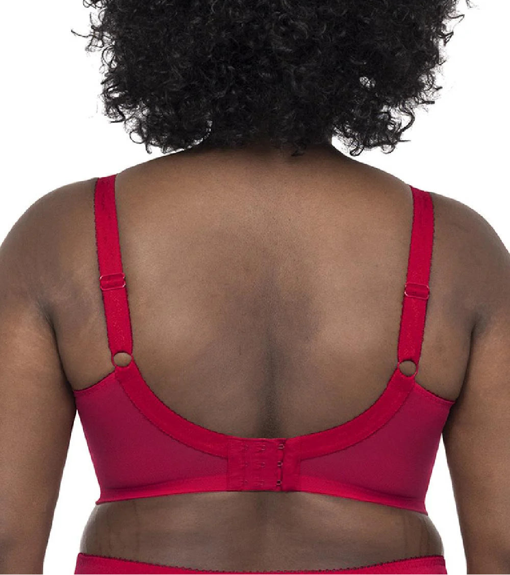 Goddess Keira Banded Underwire Bra - Crimson - Fashion