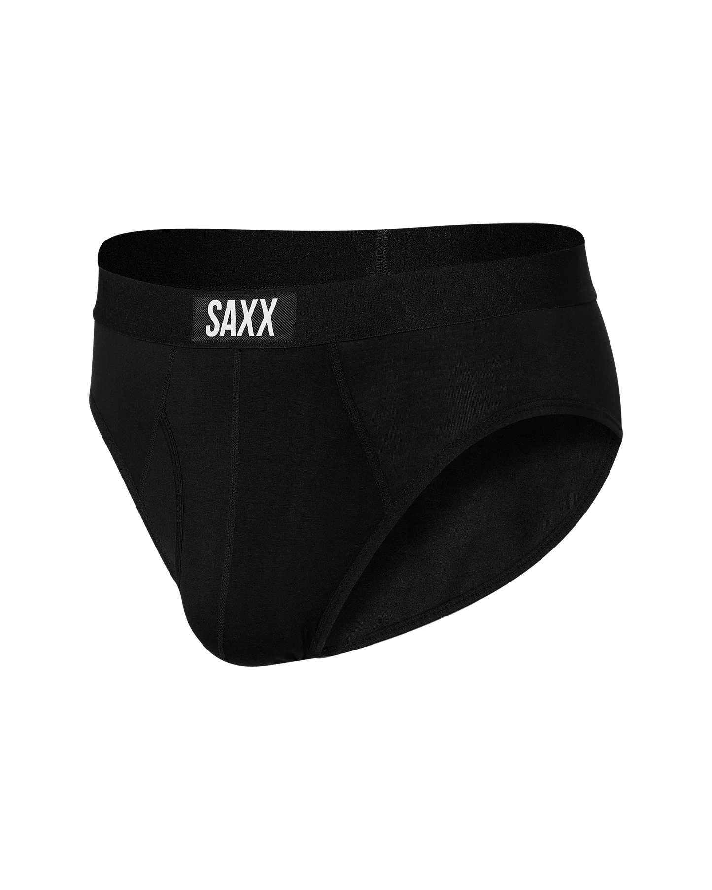 Black SAXX underwear on a white background