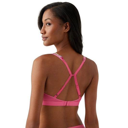Wacoal Embrace Lace Wirefree Lace Bralette - Hot Pink