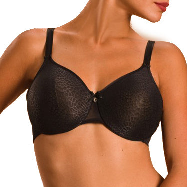 Chantelle Essentiall Bra Covering T-Shirt Bras Moulded Underwired Lingerie  Black