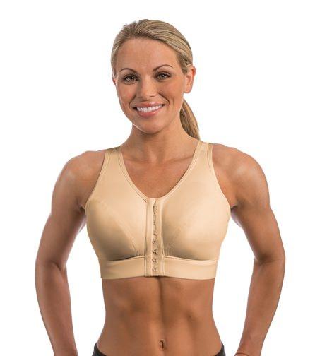 Women's Easy Front Close Wirefree Sports Bra,7 Front Hooks with