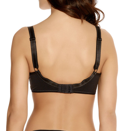 Freya Idol Underwire Molded Balcony Bra black back view