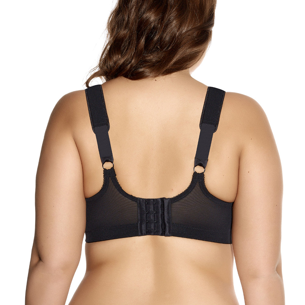Back black Goddess Audrey Soft Cup Wireless Bra