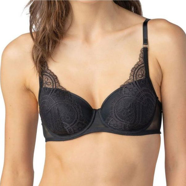 Mey Stunning Spacer Bra with Lace - Midnight Magic Lingerie