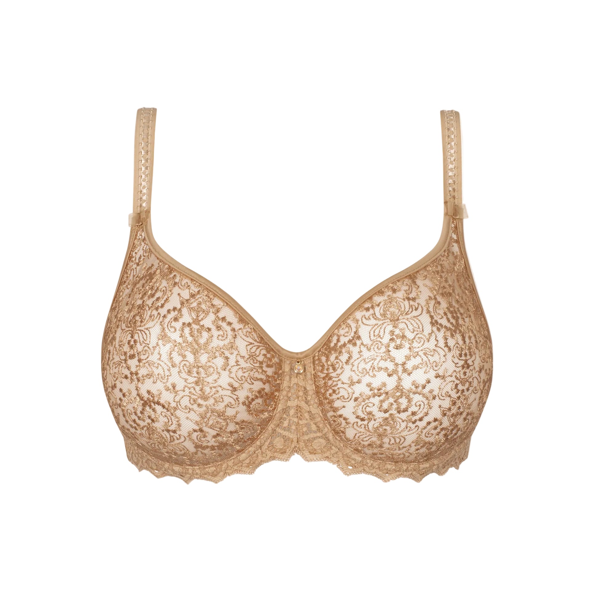 Empreinte Cassiopee Molded Tulle Bra - Gold - Fashion