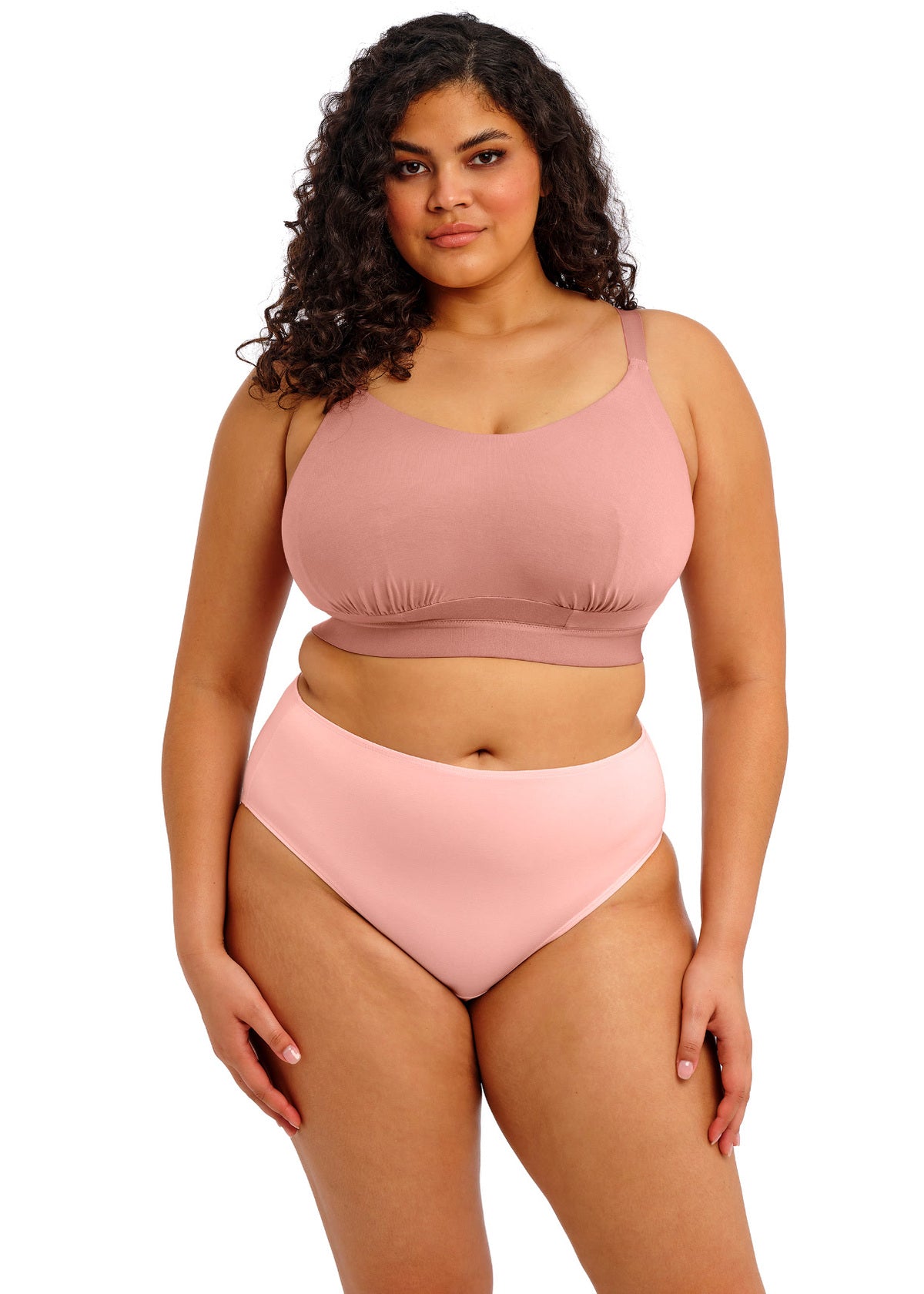 Elomi Downtime Wireless Bralette - Ash Rose - Fashion