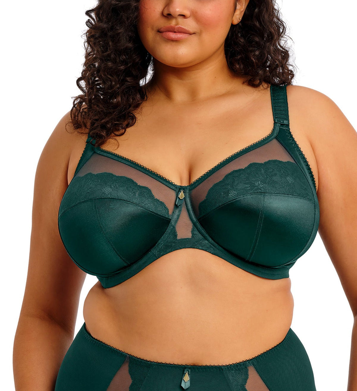 Elomi Cate Allure Underwire Bra - Deep Emerald - Fashion