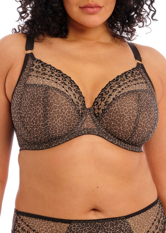 Elomi Matilda Underwire Plunge Bra - Leopard - Fashion