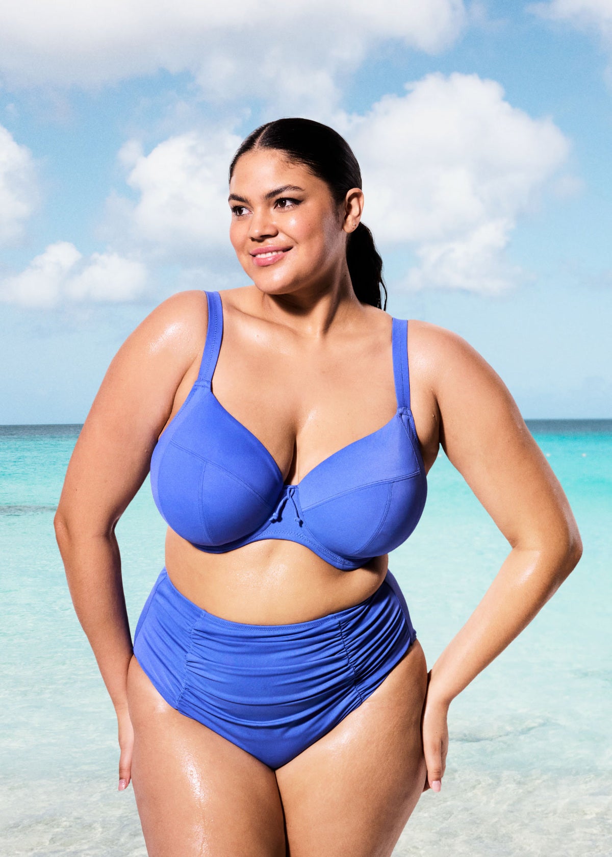 Elomi Swim Plain Sailing Underwire Plunge Bikini Top