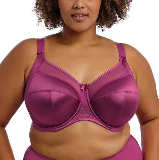 Goddess Keira Banded Underwire Bra - Mulberry - Fashion