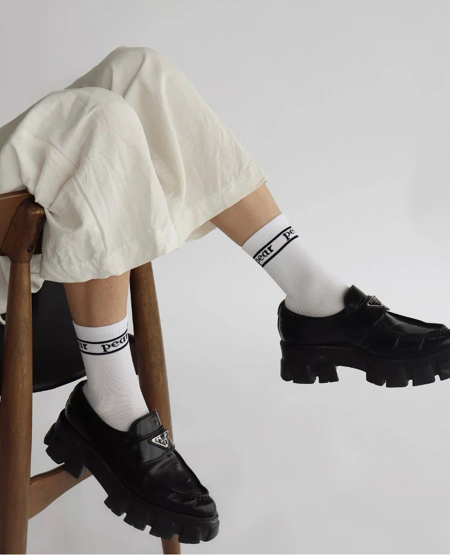 Pear Varsity Pear Crew Compression Socks