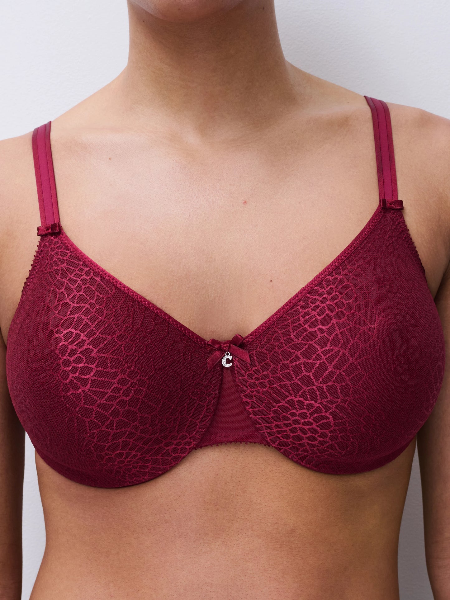 Chantelle C Magnifique Molded Wire Bra -Raspberry Pink - Fashion