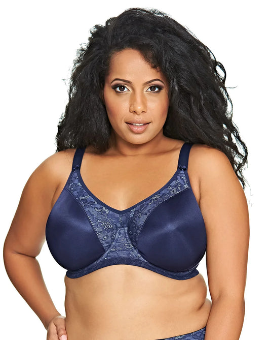 Goddess Yvette Underwire Bra - Navy - Fashion
