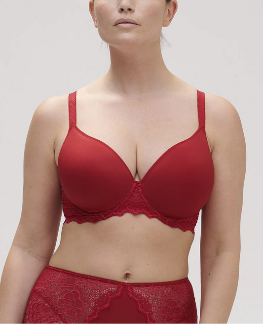 Simone Pérèle Caresse 3D Plunge Bra - Tango Red - Fashion