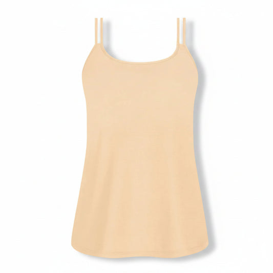 Amoena Valletta Pocketed Cami Top - Nude - Fashion