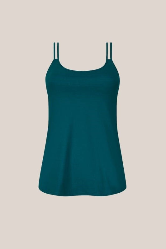 Amoena Valletta Pocketed Cami Top - Deep Emerald - Fashion
