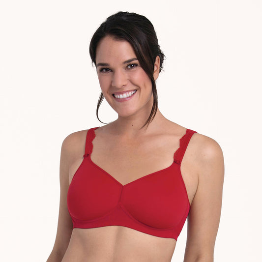 Anita Selma Pocketed Wire Free Bra - Red - Fashion