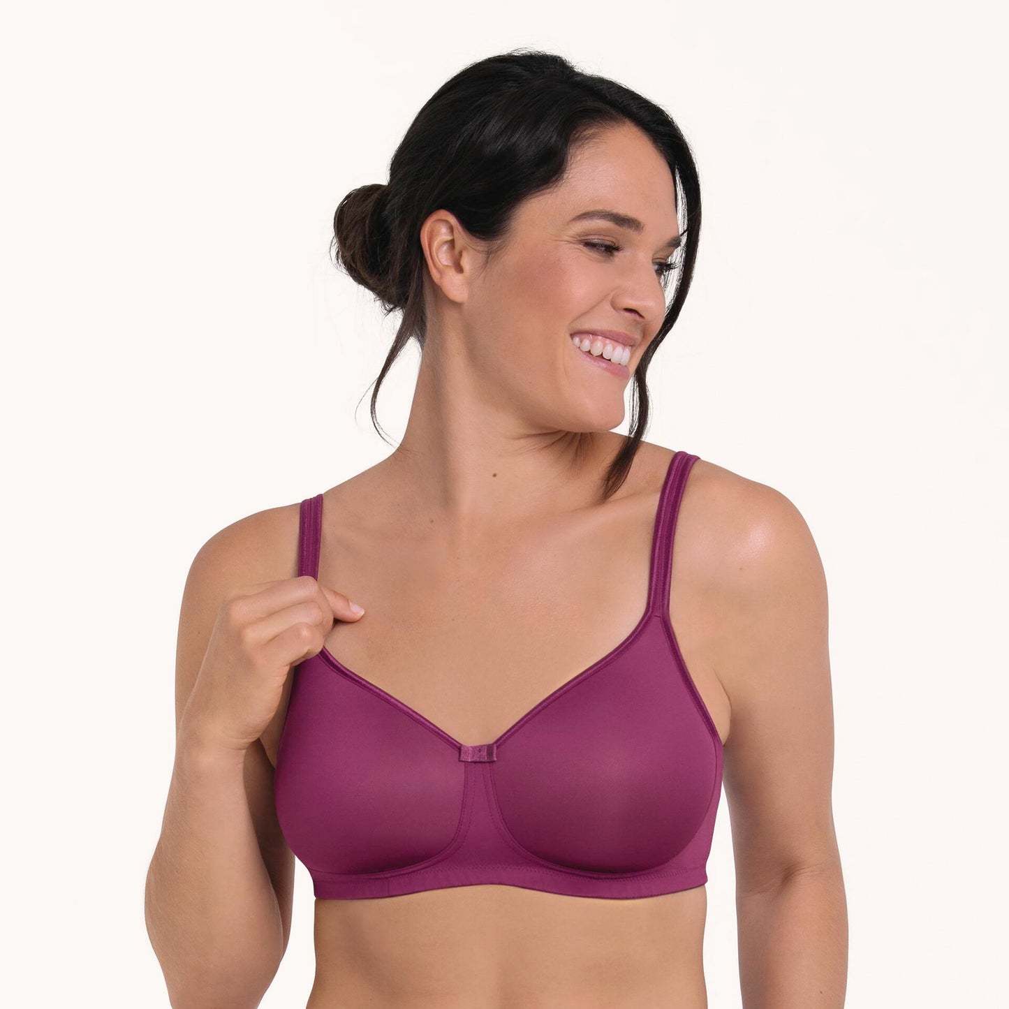 Anita Tonya Wirefree Pocketed Bra - Purple Wine - Fashion