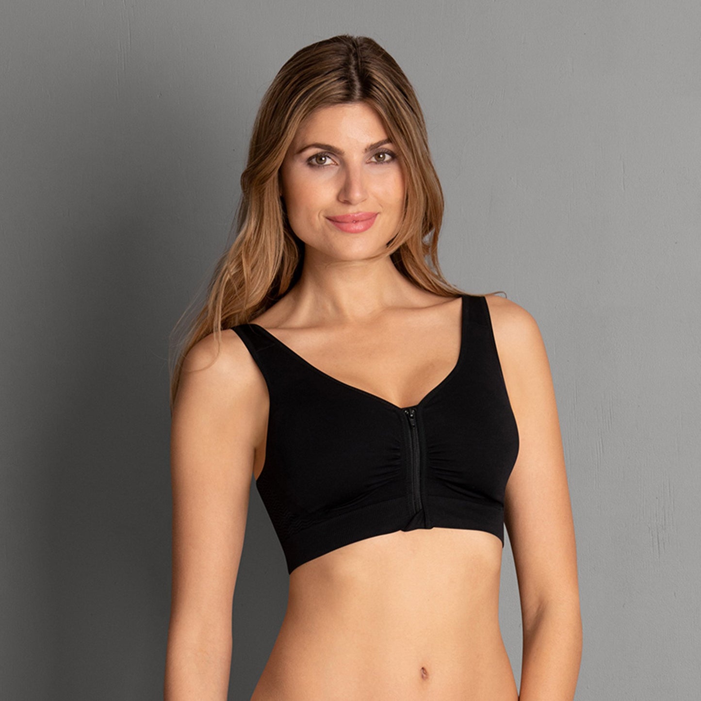 Anita Lynn Wireless Front-Zip Bra