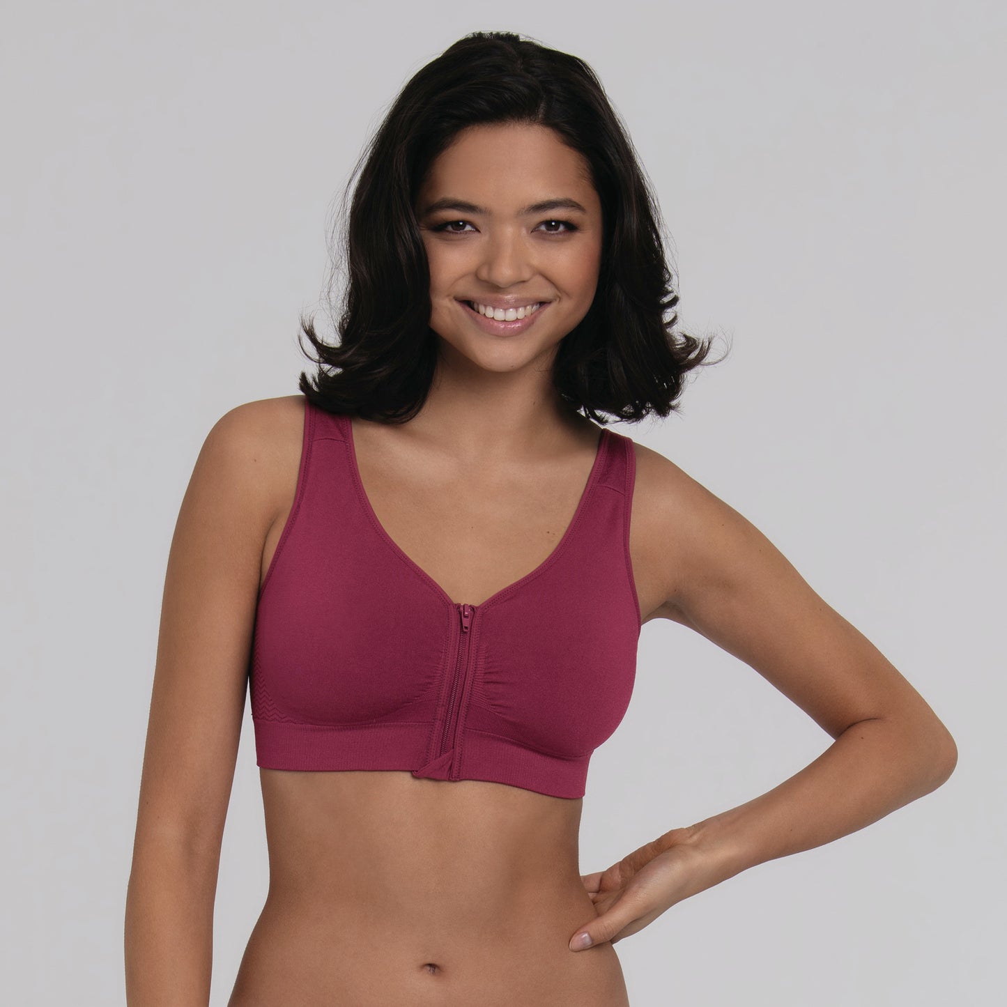 Anita Lynn Wireless Front-Zip Bra - Fashion Colors