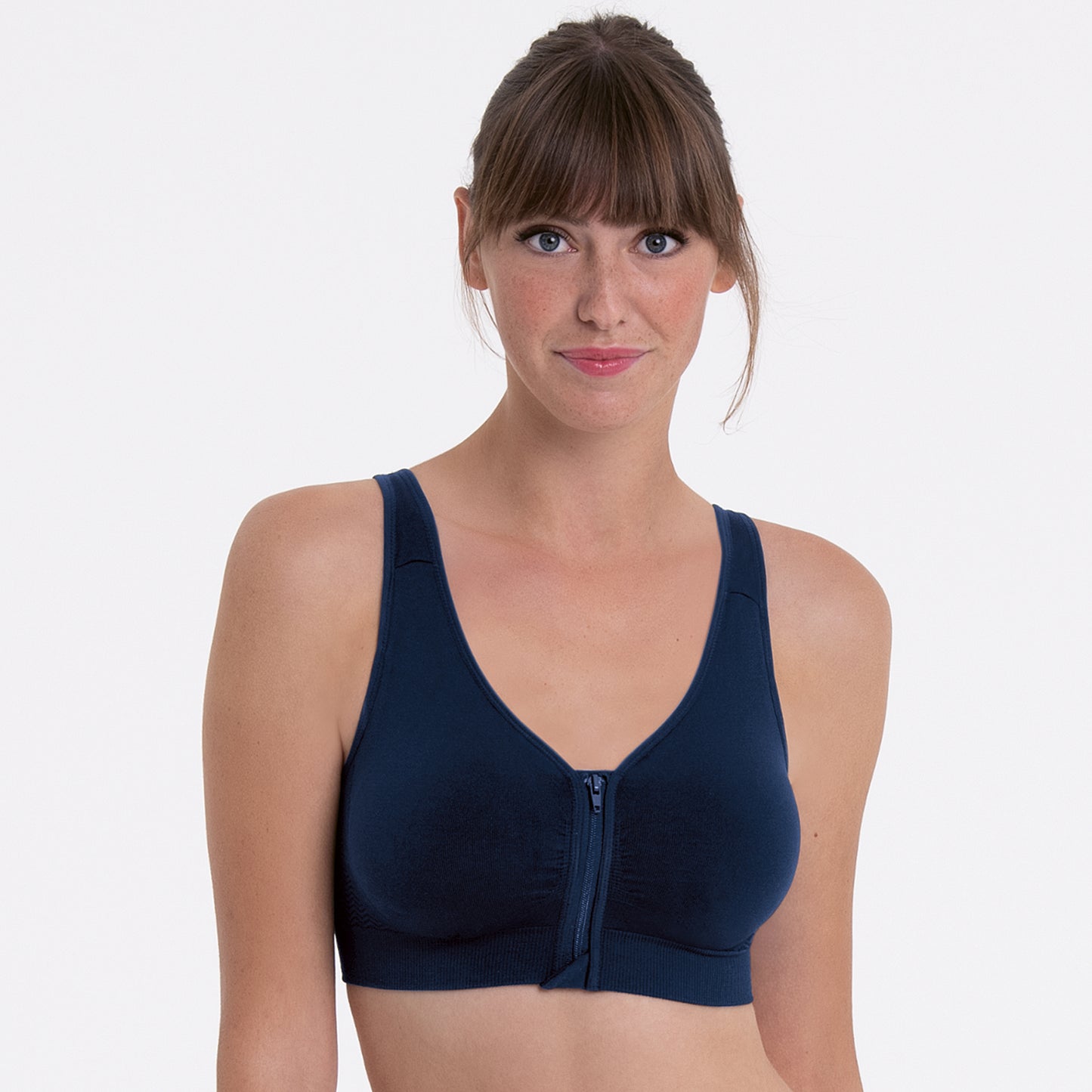 Anita Lynn Wireless Front-Zip Bra - Fashion Colors