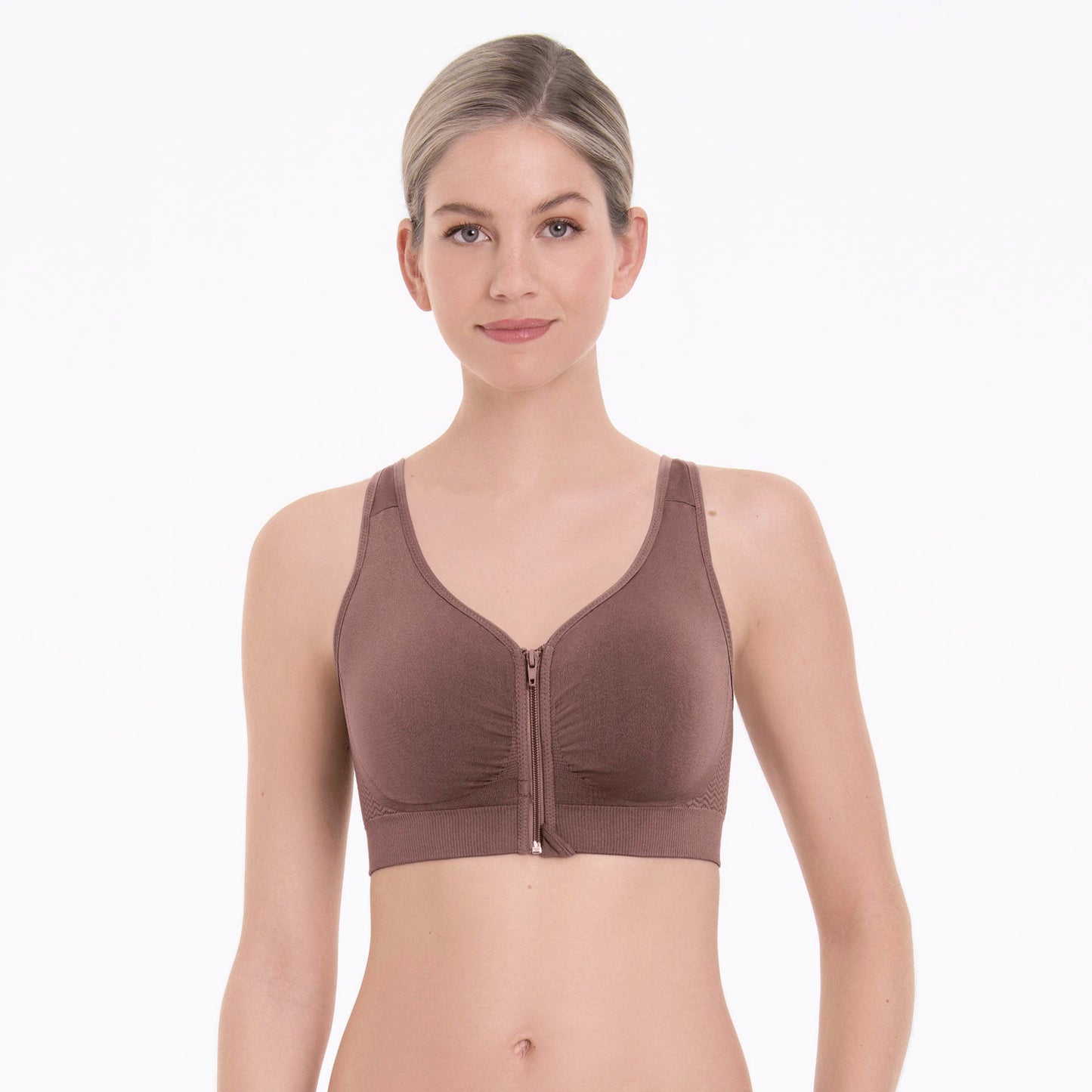Anita Lynn Wireless Front-Zip Bra - Fashion Colors