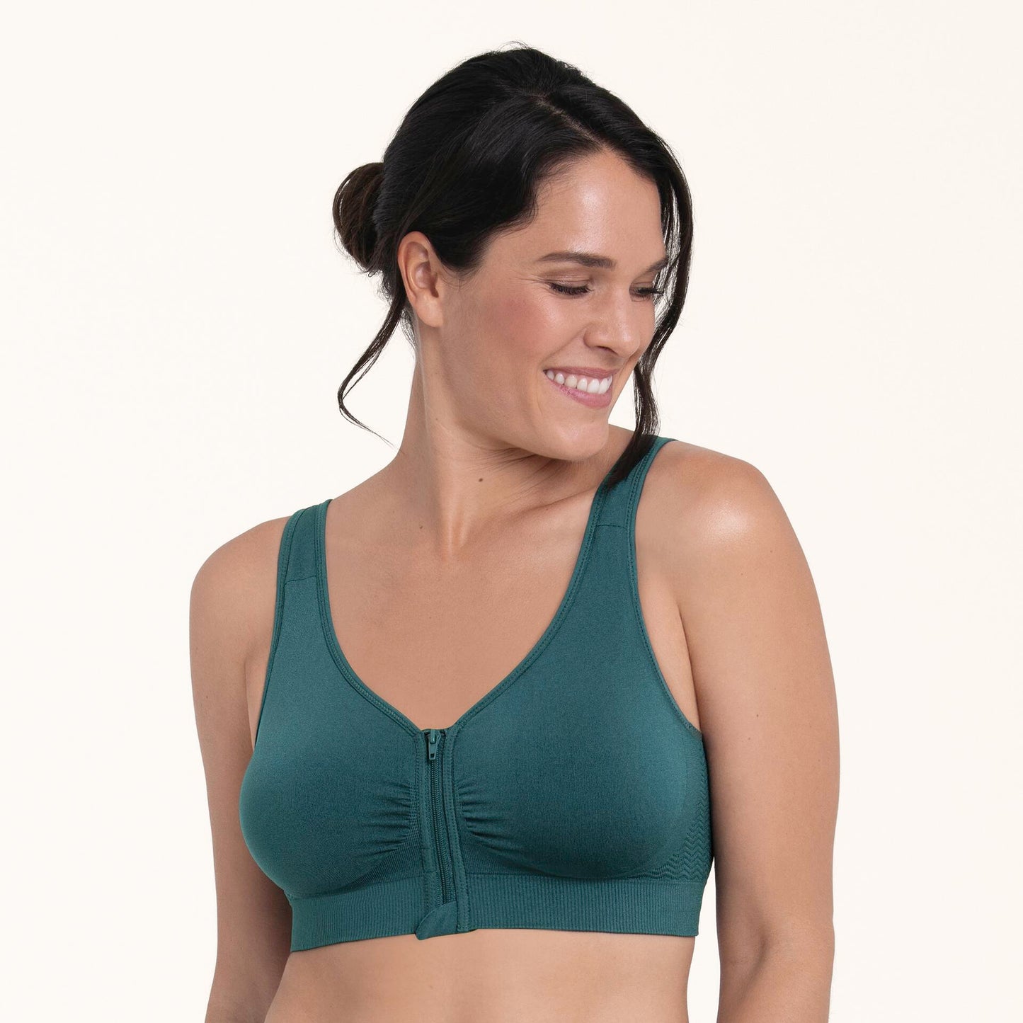 Anita Lynn Wireless Front-Zip Bra - Fashion Colors