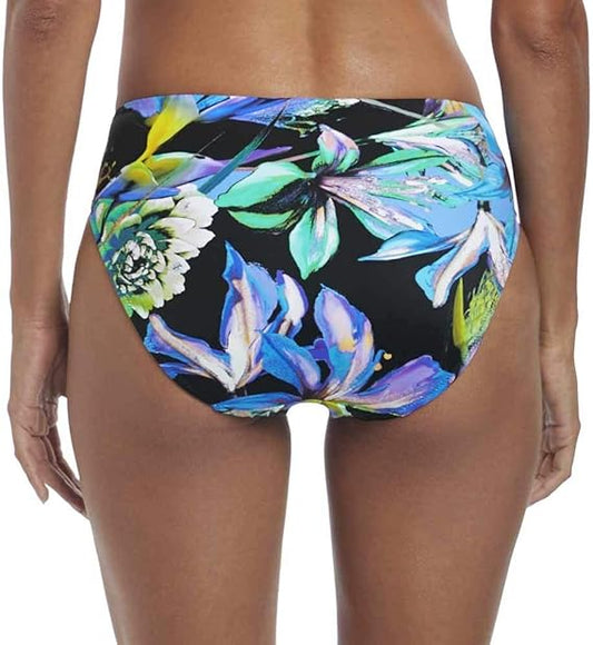 Fantasie Paradise Bay Mid Rise Bikini Brief - Aqua Multicolored - SALE