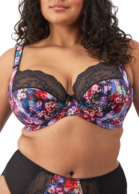 Elomi Lucie Underwired Plunge Bra - Cherry Blossom - Fashion