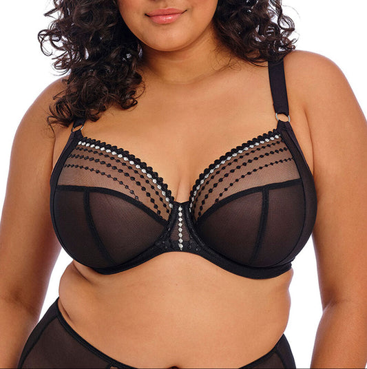 Elomi Matilda Underwire Plunge Bra - Black
