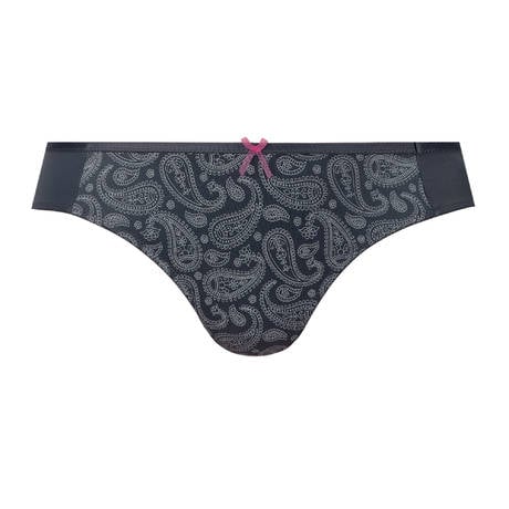 Paisley patterned underwear on a white background