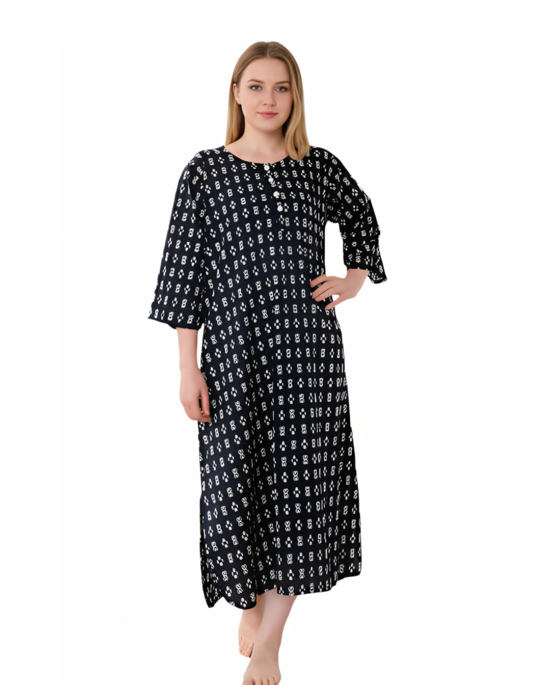 Baba Cotton Long Nightgown